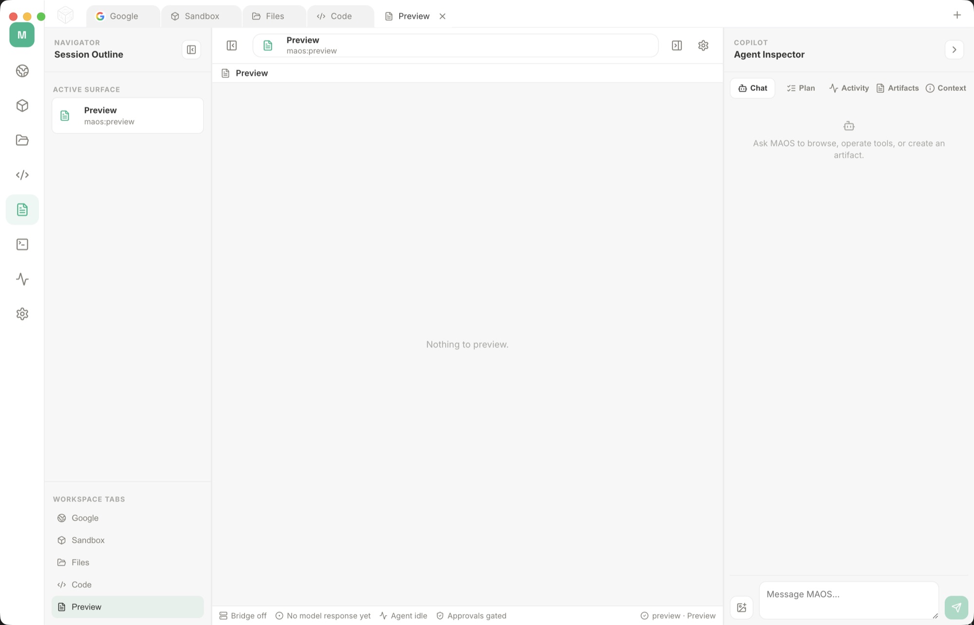 Live research screenshot in MultiAgentOS.